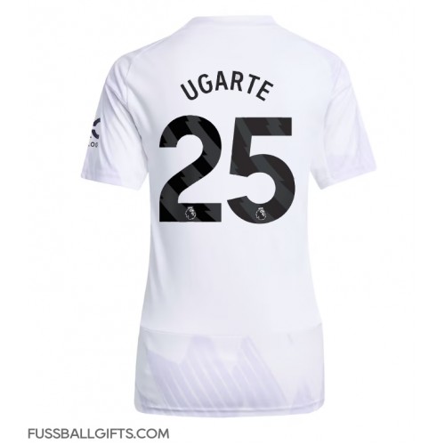 Manchester United Manuel Ugarte #25 Fußballbekleidung Auswärtstrikot Damen 2025-26 Kurzarm